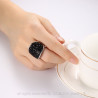 BAF0010 BOBIJOO Jewelry Stainless Steel Crystal Ring 3 Colors at Choice
