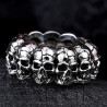 BA0056 BOBIJOO Jewelry Ring Ring skull Head Stainless Steel Biker Punk Gothic