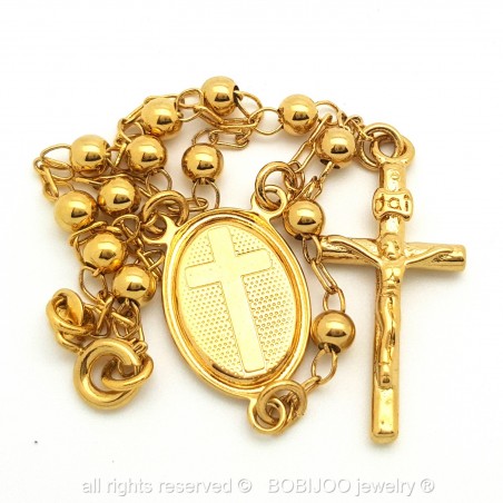 Chapelet Bracelet Doré à l'Or Fin Marie bobijoo