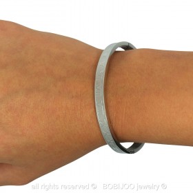 Bracelet Acier Inoxydable Femme Chiffre Romain  bobijoo