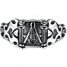 GO0003 BOBIJOO Jewelry Curb Catena Bracciale Massonica Frank Mason