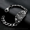 GO0003 BOBIJOO Jewelry Curb Chain Bracelet Masonic Frank Mason