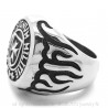 BA0074 BOBIJOO Jewelry Ring Siegelring Kreuz der Tempelritter Templi Signum Militie