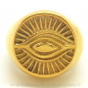 BA0077 BOBIJOO Jewelry Ring Signet Ring Illuminati Eye Golden