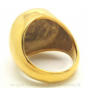 BA0077 BOBIJOO Jewelry Ring Signet Ring Illuminati Eye Golden