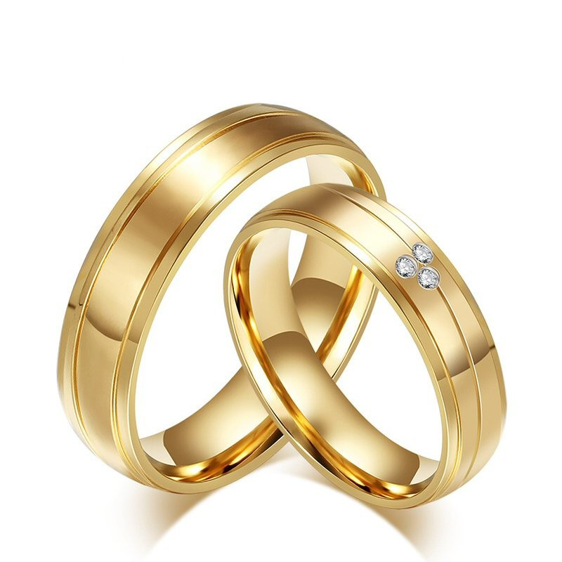 AL0006 BOBIJOO Jewelry Allianz Drehmoment Ring, Ring, Vergoldet, Gold