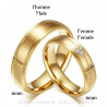 AL0006 BOBIJOO Jewelry Alliance Couple Ring Ring Gold-plated finish