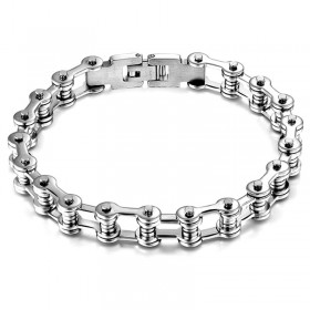 Bracelet Biker Chaine de Moto Acier Inoxydable bobijoo