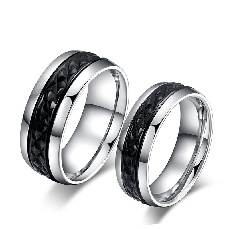 AL0015 BOBIJOO Jewelry Alliance Original Stainless Steel Decor Black Titanium