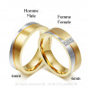 AL0016 BOBIJOO Jewelry Alliance Ring in Gold-plated finish Stainless Steel