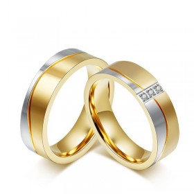 AL0016 BOBIJOO Jewelry Alliance Ring in Gold-plated finish Stainless Steel