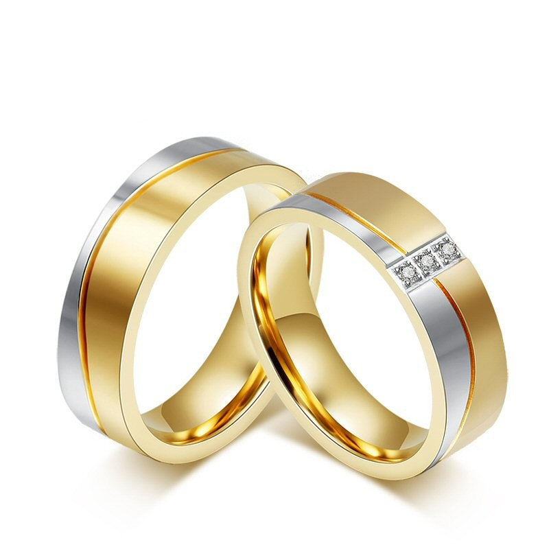 AL0016 BOBIJOO Jewelry Alliance Ring in Gold-plated finish Stainless Steel