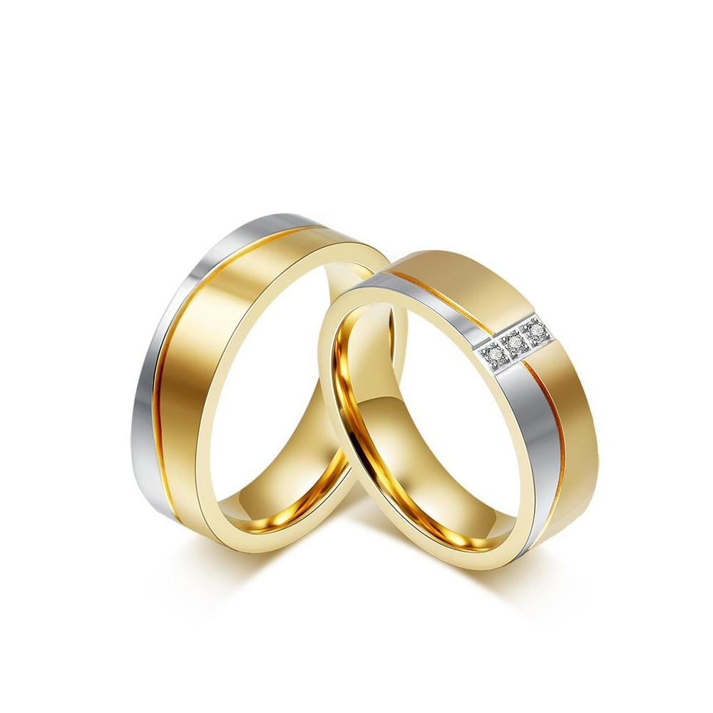 AL0016 BOBIJOO Jewelry Alliance Ring in Gold-plated finish Stainless Steel