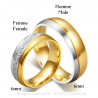 AL0018 BOBIJOO Jewelry Alliance Ring Ring Gold Silver Rhinestone