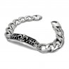 GO0005 BOBIJOO Jewelry Curb chain Bracelet Fleur-de-Lys