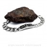 GO0005 BOBIJOO Jewelry Curb chain Bracelet Fleur-de-Lys