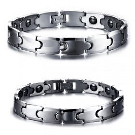 Bracelet Tungstène Hématite Magnétique Bio Energie bobijoo