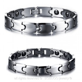 BR0117 BOBIJOO Jewelry Wolfram Armband Hämatit Magnet-Bio-Energie