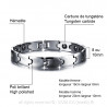 Bracelet Tungstène Hématite Magnétique Bio Energie bobijoo