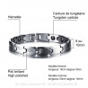 BR0117 BOBIJOO Jewelry Wolfram Armband Hämatit Magnet-Bio-Energie
