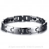 Bracelet Tungstène Hématite Magnétique Bio Energie bobijoo