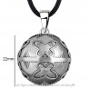 GR0019 BOBIJOO Jewelry Collana Ciondolo Bola Musicale Gravidanza Farfalla Argento