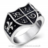 BA0118 BOBIJOO Jewelry Anillo anillo Anillo, Juana de Arco Royalism Lys Templarios