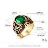 BA0123 BOBIJOO Jewelry Siegelring Gold Ende Fleur-de-Lys Zur Auswahl