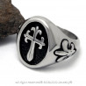 BA0125 BOBIJOO Jewelry Spada Del Cavaliere Fleur De Lys D'Acciaio, Argento