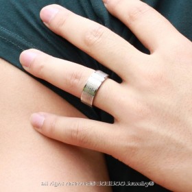 AL0047 BOBIJOO Jewelry Alliance-Ring Silber Jesus Kreuz Bibel Gebet Drehmoment