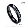 AL0050 BOBIJOO Jewelry Alliance Forever Love Black Silver Heart