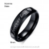 AL0050 BOBIJOO Jewelry Alliance Forever Love Black Silver Heart