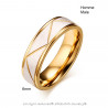 AL0051 BOBIJOO Jewelry Alliance, Golden Fine Gold, Brushed Silver-Tone Trend