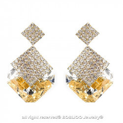 BOF0061 BOBIJOO JEWELRY Aretes Colgantes De Diamantes De Imitación De Cristal De La Noche