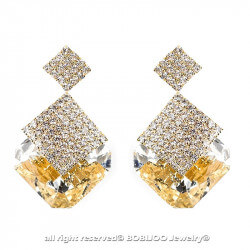 BOF0061 BOBIJOO JEWELRY Earrings Dangling Rhinestone Crystal Evening