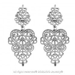 BOF0062 BOBIJOO JEWELRY Vintage ohrringe Ethnischen Hängend Silber