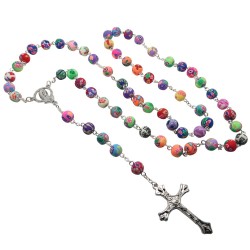 Chapelet multicolor et argenté bobijoo