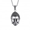 PE0056 BOBIJOO Jewelry Ciondolo Testa di Buddha Bali, Asia Acciaio Inox