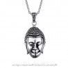 PE0056 BOBIJOO Jewelry Anhänger Buddha Kopf Bali-Asien Edelstahl