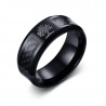 BA0138 BOBIJOO Jewelry Alliance Ring Ring of Black Carbon on the Tree of Life