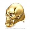 BA0139 BOBIJOO Jewelry Siegelring Ring totenkopf Gold Ende Stahl