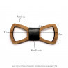 NP0007 BOBIJOO Jewelry Bowtie durchbrochenen Bambusholz classic