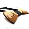 NP0002 BOBIJOO Jewelry Bamboo Wood Bow Tie New-York USA