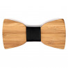 NP0009 BOBIJOO Jewelry Classic Bamboo Wood Bow Tie Neutral