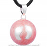 GR0025 BOBIJOO Jewelry Halskette Anhänger Bola Musical Schwangerschaft Kleine Füße Rosa Mädchen