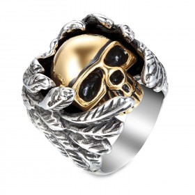 BA0151 BOBIJOO Jewelry Siegelring Ring Biker Mann Mi Ange Mi-Daemon