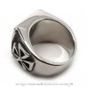 BA0163 BOBIJOO Jewelry Siegelring Ring Kreuz Pattée Templer Dreieck