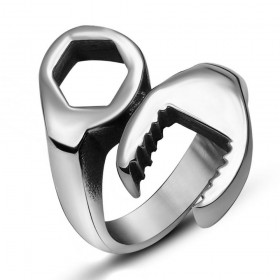 BA0167 BOBIJOO Jewelry Anillo De Hombre Mujer De La Llave Artesano Mecánico De Acero