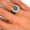 BA0186 BOBIJOO Jewelry Anillo Anillo de sello Camargue Gypsy Herradura Virgen Rita