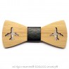 NP0012 BOBIJOO Jewelry Bow-Tie Holz Bambus Flugzeug Luftfahrt
